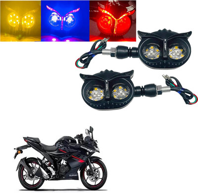 Vagary Front, Rear LED Indicator Light for Suzuki Gixxer(Blue, Yellow, Red)