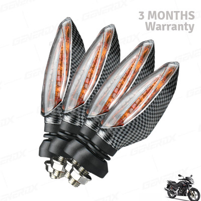 Generox Front, Rear LED Indicator Light for Honda CBZ TYPE 1(Amber)