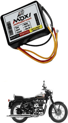 LOVMOTO Front LED Indicator Light for Royal Enfield 500(Black)