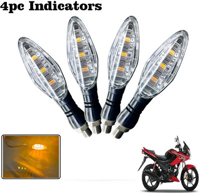 Generox Front, Rear LED Indicator Light for Honda CBF Stunner(Amber)