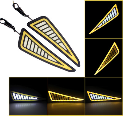 ZRIDE Front LED Indicator Light for Yamaha R15, R15 V4, R15 M, R15 V2(Amber, White)
