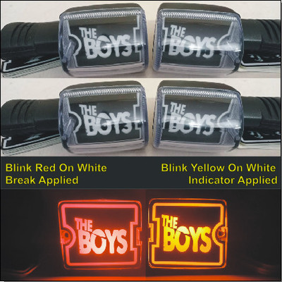 PBTA Front, Rear LED Indicator Light for Hero Splendor, Splendor Plus, Splendor Pro(Amber, Red)