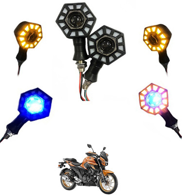 RKPSP Front LED Indicator Light for Bajaj Universal For Bike(Blue, Yellow)