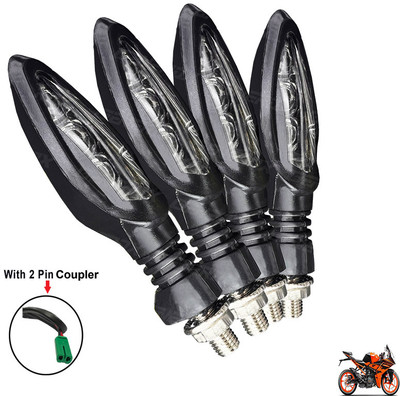 Generox Front, Rear LED Indicator Light for KTM Duke RC 190(Yellow)