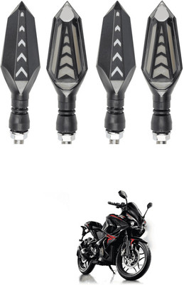 LOVMOTO Front, Rear LED Indicator Light for Bajaj Pulsar(Yellow)