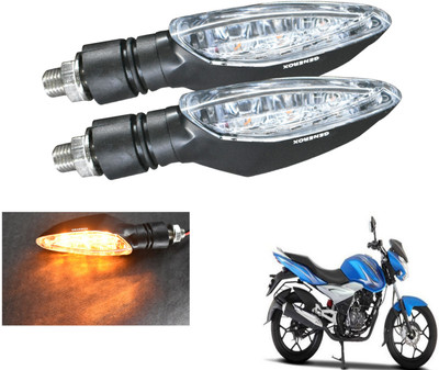 Generox Front, Rear LED Indicator Light for Bajaj Discover 100 M(Amber)