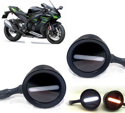AUTO PEARL Front LED Indicator Light for Kawasaki Ninja(White, Yellow)