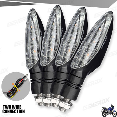 Generox Front, Rear, Side LED Indicator Light for Honda Hunk OLD(Yellow)