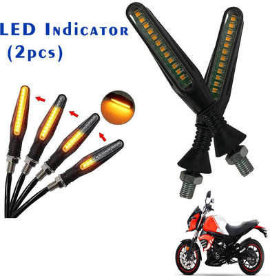 Shopland Front, Rear LED Indicator Light for Mahindra Mojo(Yellow)