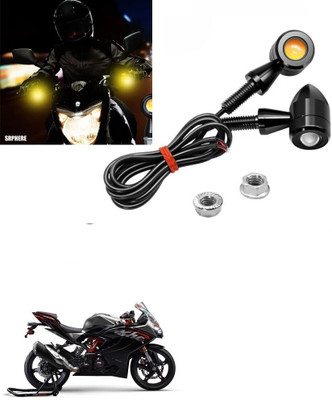SRPHERE Front, Rear LED Indicator Light for TVS Universal For Bike(Yellow)