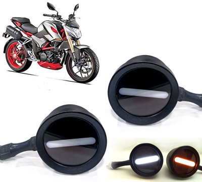 AUTO PEARL Front LED Indicator Light for Hero(White, Yellow)