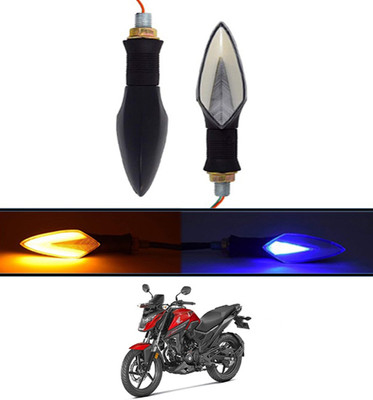 AYW Front LED Indicator Light for Honda Universal For Bike(Blue, Yellow)