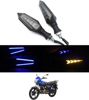 AYW Front LED Indicator Light for TVS Universal For Bike(Blue, Yellow)
