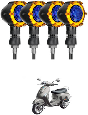 PRTEK Front, Rear LED Indicator Light for Piaggio(Multicolor)