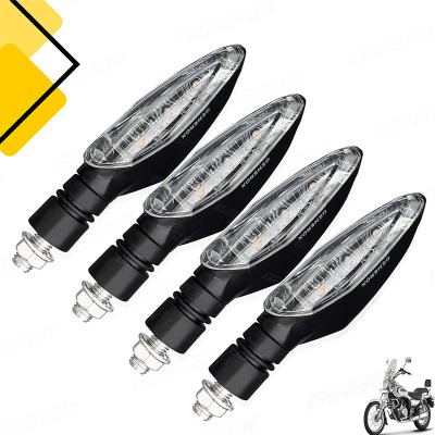 Generox Front, Rear LED Indicator Light for Bajaj Avenger 220(Amber)