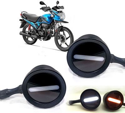 AUTO PEARL Front LED Indicator Light for Hero Passion Pro(White, Yellow)
