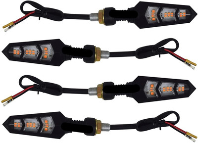 dhaniska Flexible Indicator Indicator Light Motorbike LED for Hero (12 V, 40 W)(7 Series, Pack of 1)