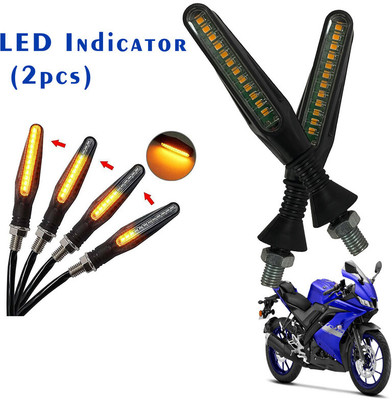 Shopland Front, Rear LED Indicator Light for Yamaha YZF R15(Yellow)