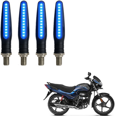 JMA TRADING Front, Rear LED Indicator Light for Hero Universal For Bike(Blue)