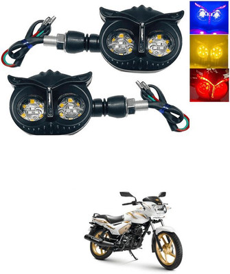 JMA TRADING Front, Rear LED Indicator Light for Honda Universal For Bike(Yellow, Blue)