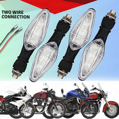 Shopland Front, Front, Side LED Indicator Light for Universal For Bike Universal For Bike(Yellow)