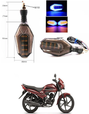 PRTEK Universal High Bright Front Rear Led Side Indicator Turn Signal V1016 Indicator Light Motorbike LED for Honda (12 V, 12 W)(Dream Yuga, Pack of 4)