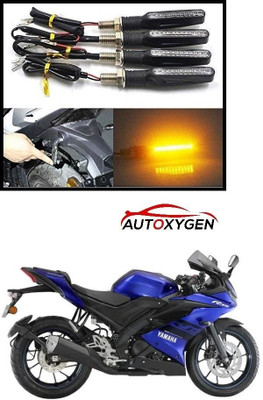 Autoxygen Front, Rear LED Indicator Light for Yamaha YZF R15(Orange)