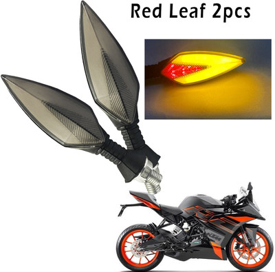 Generox Front, Rear, Side LED Indicator Light for KTM RC 200(Red, Yellow)