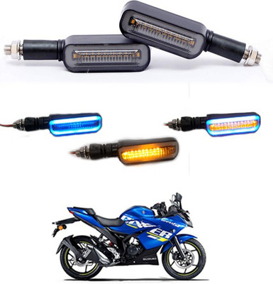 MATIES Front LED Indicator Light for Universal For Bike Universal For Bike(Blue, Yellow)