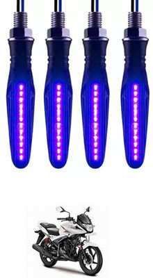 E-Shoppe Front, Rear, Side LED Indicator Light for Hero Ignitor(Blue)