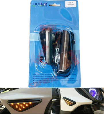 SRPHERE Side LED Indicator Light for Universal For Bike Universal For Bike(Yellow)