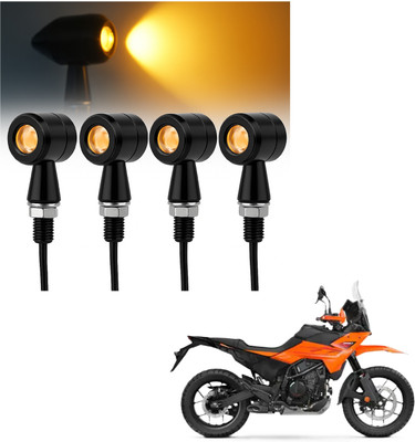 JMA TRADING Front, Rear LED Indicator Light for KTM Universal For Bike(Amber)