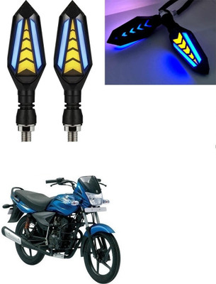 SRPHERE Front, Rear LED Indicator Light for Bajaj Universal For Bike(Amber, Blue)