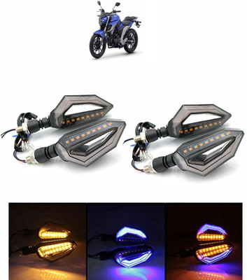 Vagary Front, Rear LED Indicator Light for Yamaha FZ(Blue, Yellow)