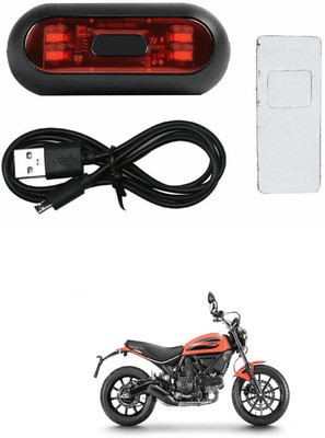 LOVMOTO Universal Bike Taillight USB Rechargeable Motorcycle Helmet Taillamp AR141 Interior Light Motorbike LED for Mahindra (12 V, 12 W)(Rodeo RZ, Pack of 1)