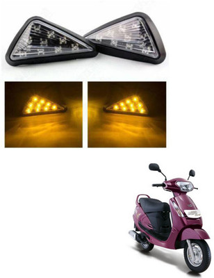 REPLEY Front, Rear LED Indicator Light for Mahindra Duro(Yellow)