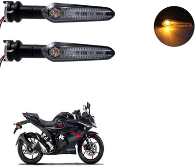 Vagary Front, Rear LED Indicator Light for Suzuki Gixxer(Amber)