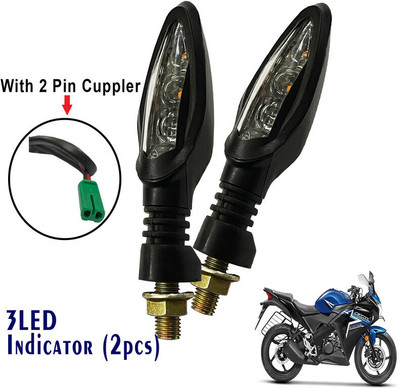 Generox Front, Rear LED Indicator Light for Honda CBR(Yellow)