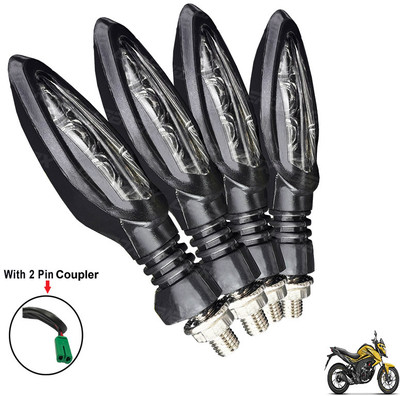 Generox Front, Rear LED Indicator Light for Honda CB(Yellow)