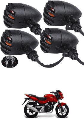 LOVMOTO Front, Rear LED Indicator Light for Bajaj Pulsar 150 DTS-i(Yellow)
