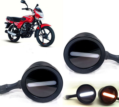 AUTO PEARL Front LED Indicator Light for Bajaj CT(White, Yellow)