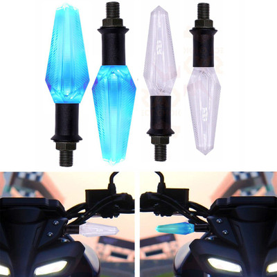 BR TrendZ Side LED Indicator Light for Universal For Bike(Blue)