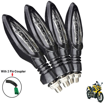 Generox Front, Rear LED Indicator Light for Bajaj Pulsar RS(Yellow)