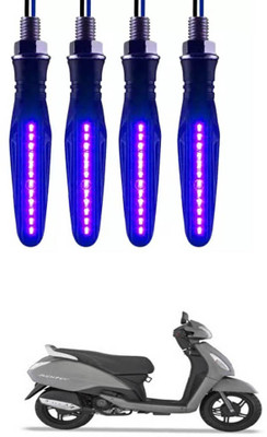 E-Shoppe Front, Rear, Side LED Indicator Light for TVS Jupiter(Blue)