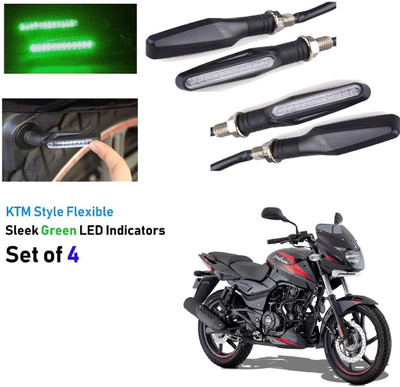 aksmit Front, Rear LED Indicator Light for Tata 3 Series, 5 Series, Duke RC 190, Apache RTR 180, Pulsar 200NS, Pulsar 135 LS DTS-i, Duke 200(Green)