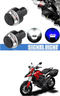 LOVMOTO Front LED Indicator Light for Hero Hunk(White, Blue)