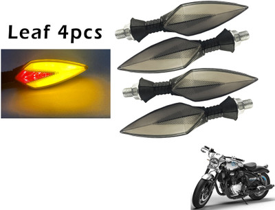 Generox Front, Rear LED Indicator Light for Royal Enfield Cruiser 650(Red, Yellow)
