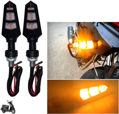 Pious Front, Rear LED Indicator Light for Yamaha Fusion(Amber)