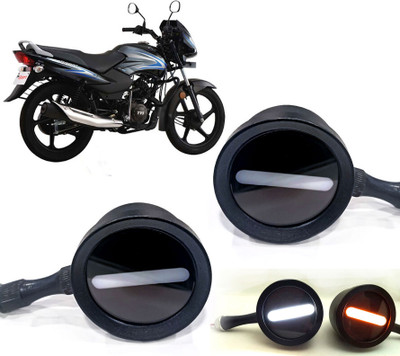 AUTO PEARL Front LED Indicator Light for TVS Sport(White, Yellow)