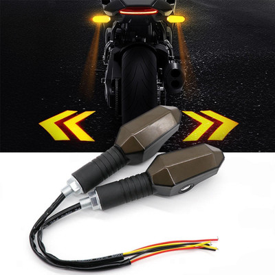 ASRYD Rear LED Indicator Light for Universal For Bike Universal For Bike(Multicolor)